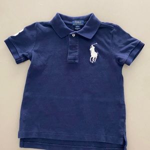 Ralph Lauren Navy Blue Boys Polo Shirt Size 3T